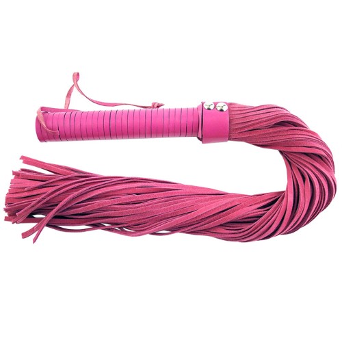 Pink Suede Flogger for Stylish Playtime