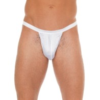 Men's White G-String for Comfort and Style