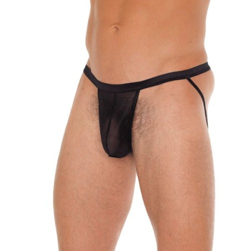 Pañal Negro para Hombre con Jockstraps - Ajuste Cómodo