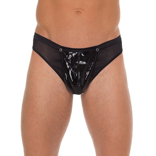 G-String Negro para Hombre con Bolsa de PVC