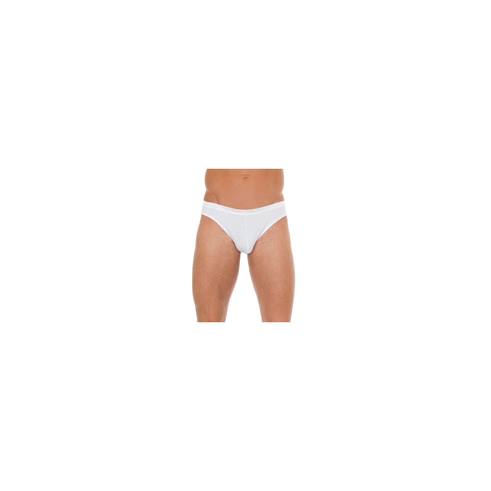 Men's White Cotton G-String for Comfortable Wear