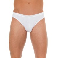 Men's White Cotton G-String for Comfortable Wear