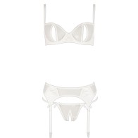 Conjunto de sujetador delicado Cottelli Blanco 38B/L