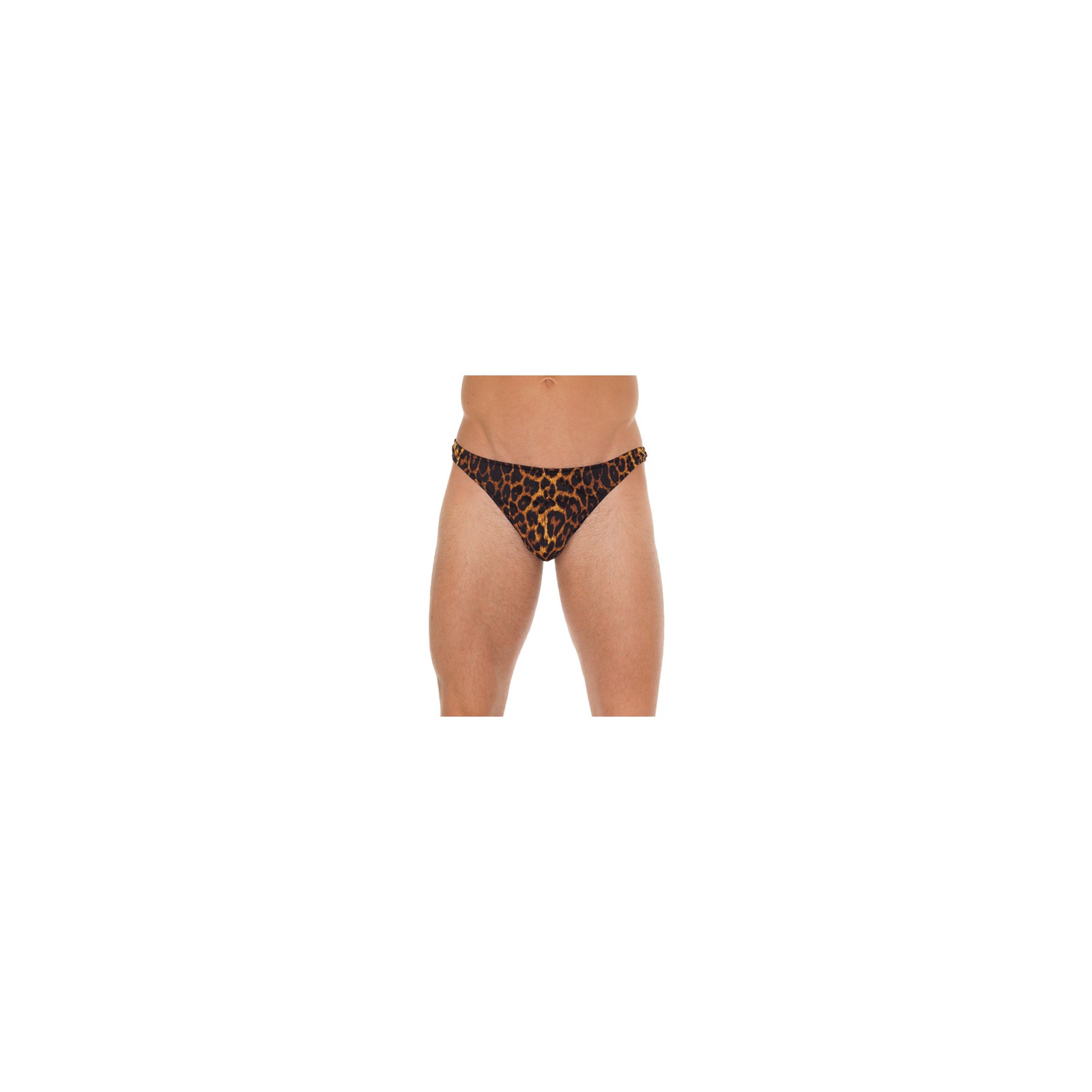 Men's Leopard Print G-String for Wild Adventures