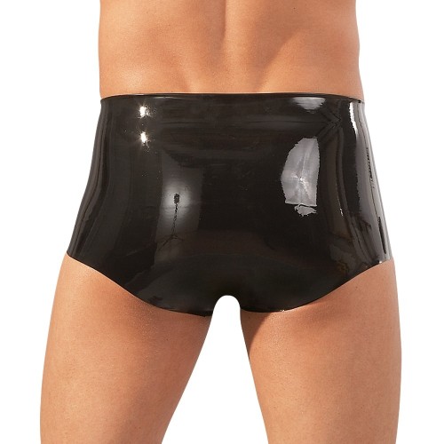 LateX Boxers with Penis Sleeve Black L/XL