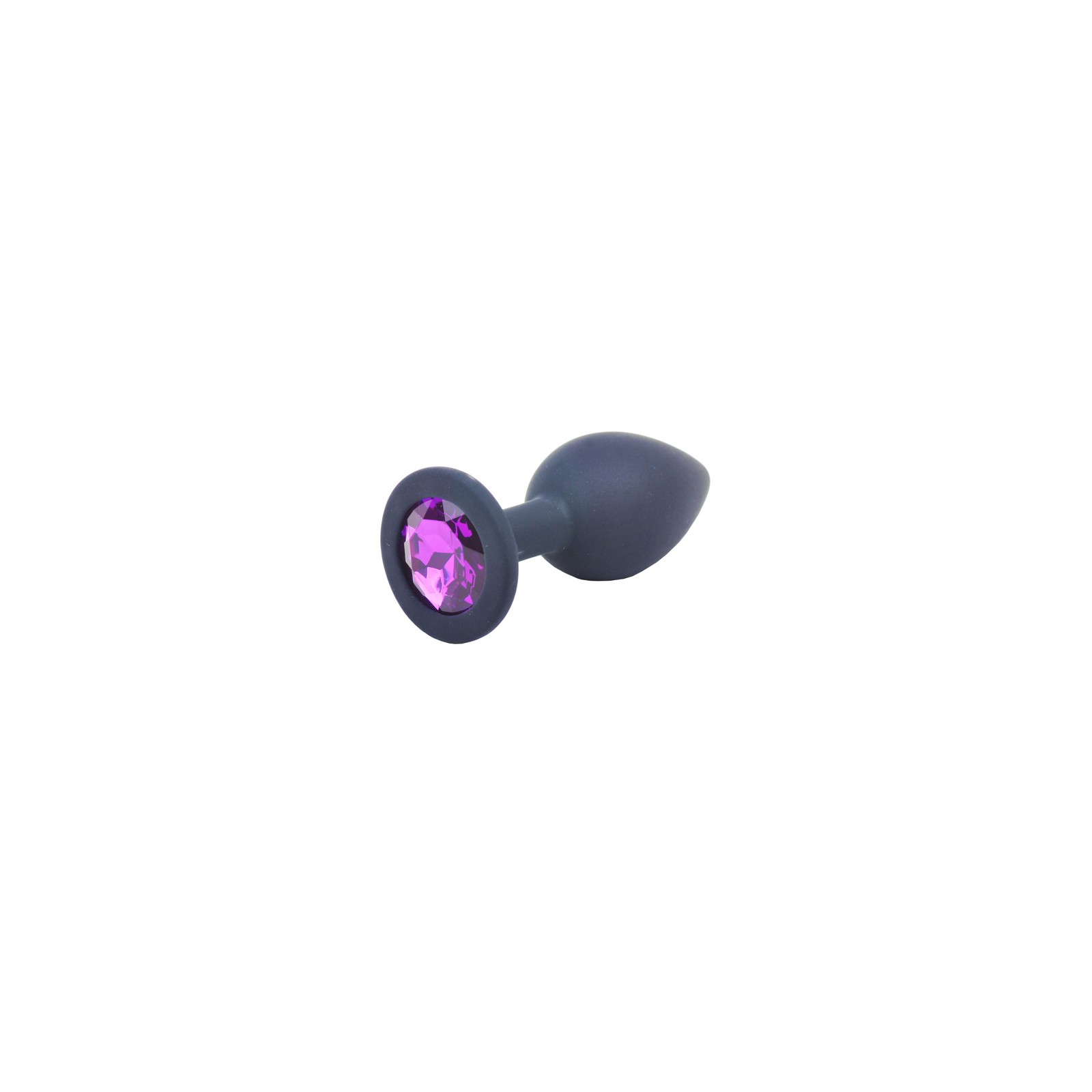 Small Black Jewelled Silicone Butt Plug for Sensory Pleasure