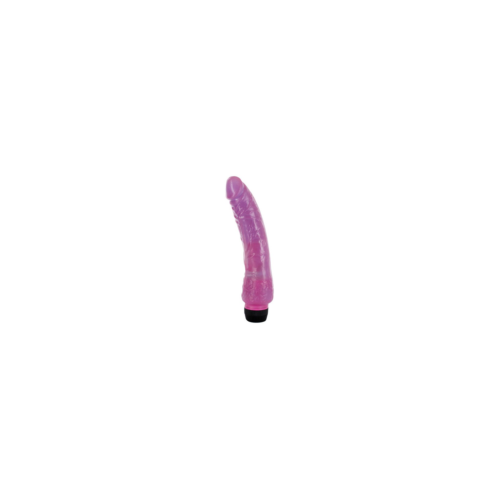 Purple 7 Inch Jelly Penis Vibrator for Deep Pleasure