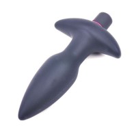 Silicone Butt Plug with Vibrating Bullet for Exciting Pleasure