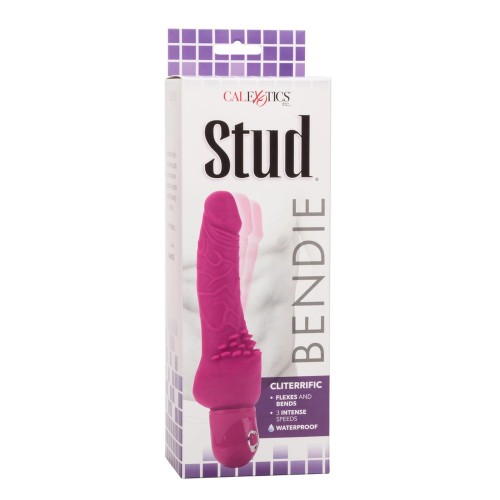 Bendie Power Stud Cliteriffic Pink Vibrator - Flexible Pleasure