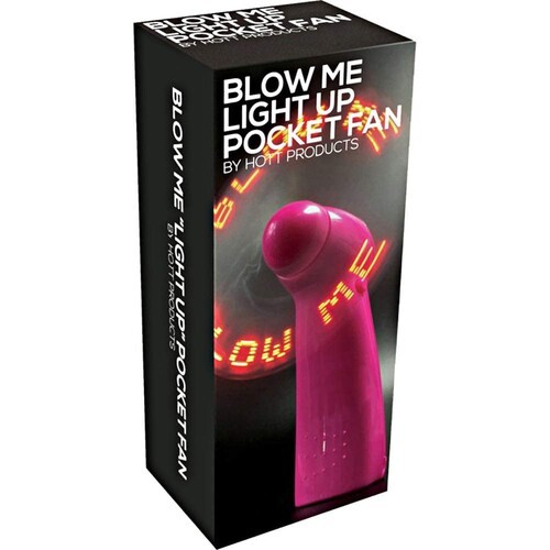 Blow Me Light Up Pocket Fan for Fun