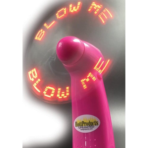 Blow Me Light Up Pocket Fan for Fun