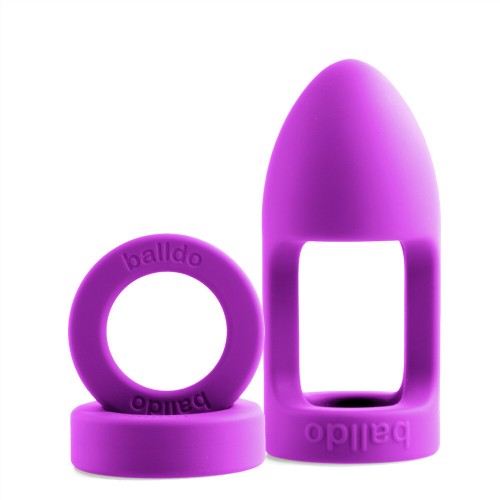 Balldo El Primer Dildo de Testículos del Mundo Morado