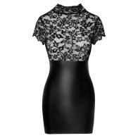 Noir Lace Mini Dress for Elegant Nights Out