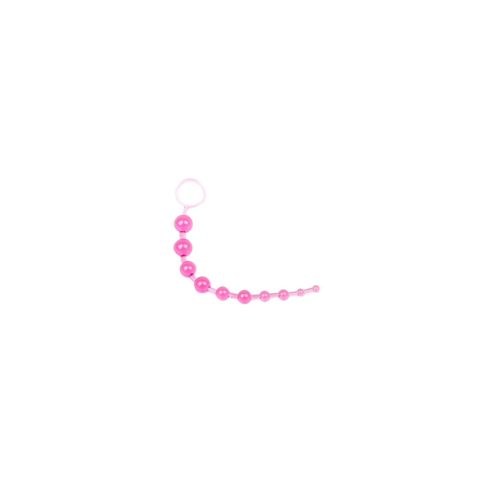 Pink Chain of 10 Anal Beads for Beginners