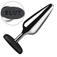 Master Series Metal and Silicone Butt Plug for Playful Fun