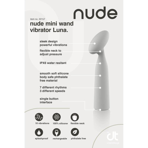 Nude Luna Mini Wand Vibrator for Intense Pleasure