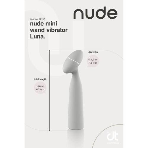 Nude Luna Mini Wand Vibrator for Intense Pleasure