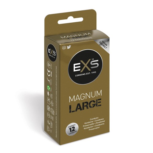 EXS Magnum Large Condoms 12 Pack for Extra Comfort