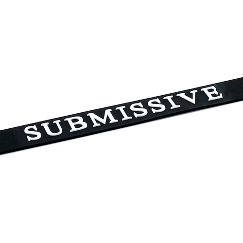 Black Silicone Submissive Collar