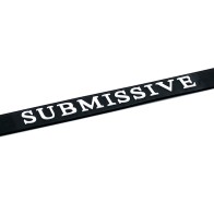 Black Silicone Submissive Collar