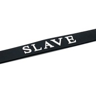 Black Silicone Slave Collar for Bondage Play