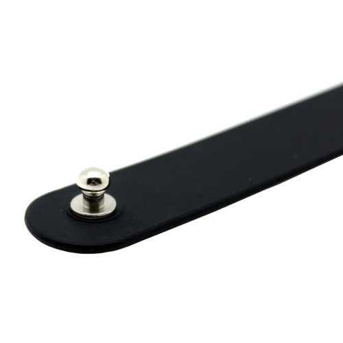 Adjustable Black Silicone Bitch Collar