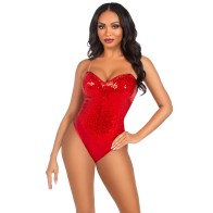 Leg Avenue Sequin Boned Bodysuit for Dazzling Nights