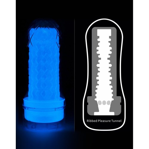 Masturbador Lumino Glow In The Dark de Lovetoy para Sensaciones Emocionantes