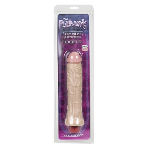 Dong Vibrador Delgado de 8 Pulgadas con Venas Marcadas