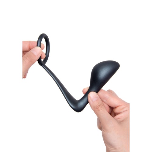 Anillo para el Pene y Plug Prostático B-Vibe Ringer - Placer 2 en 1