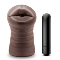 Hot Chocolate Heather Vibrating Mouth Masturbator for Ultimate Pleasure