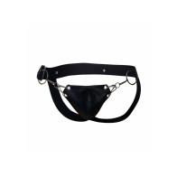 Jockstrap Snap en Cuero Sintético Para Comodidad y Estilo