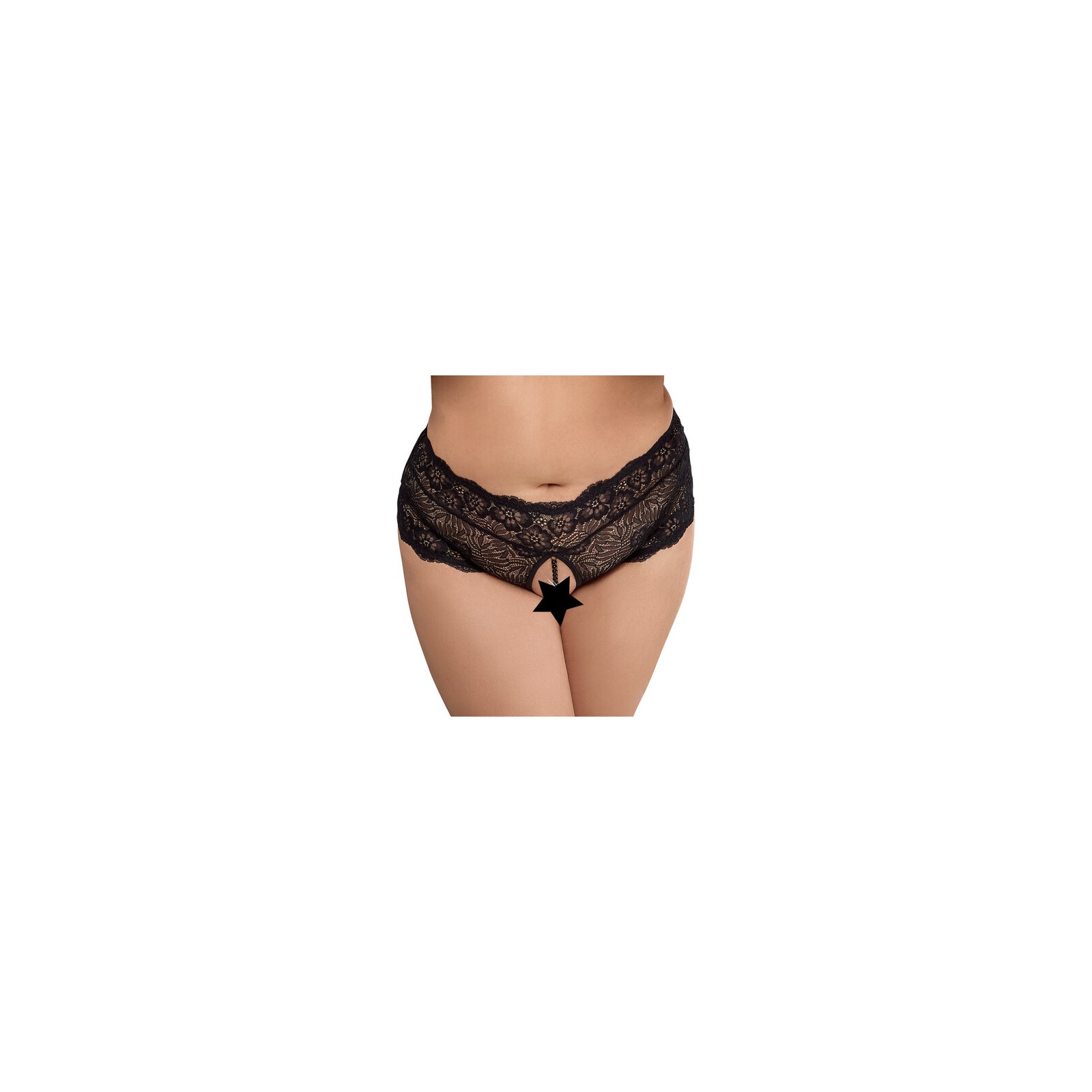 Cottelli Curves Crotchless Panties XXXL