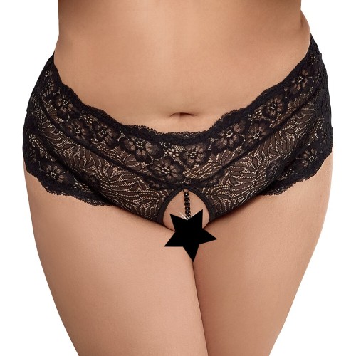 Cottelli Curves Crotchless Panties XXXL