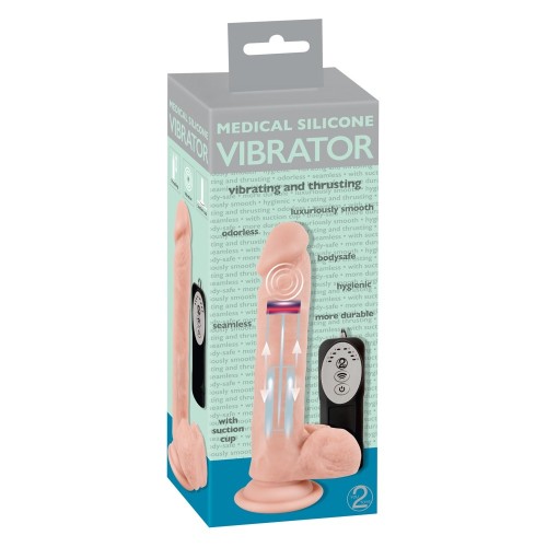 Vibrador Médico de Silicona con Función de Impulso