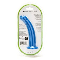 Dildo Curvado de Silicona de 6 Pulgadas - Placer Enfocado