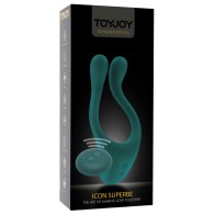 Masajeador de Pareja Icon Superbe de ToyJoy - Placer Elegante