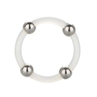 Large Steel Beaded Silicone Ring - Ultimate Pleasure