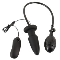 Inflatable and Vibrating Silicone Butt Plug