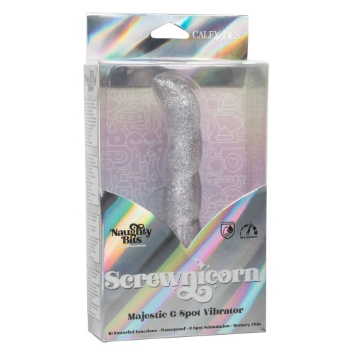 Vibrador de Punto G Naughty Bits Screwnicorn Majestic para Placer Personalizado