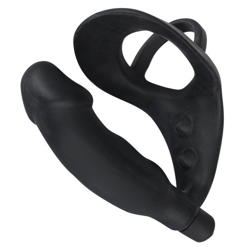 Anillo para Pene y Plug Anal Vibrante Black Velvets