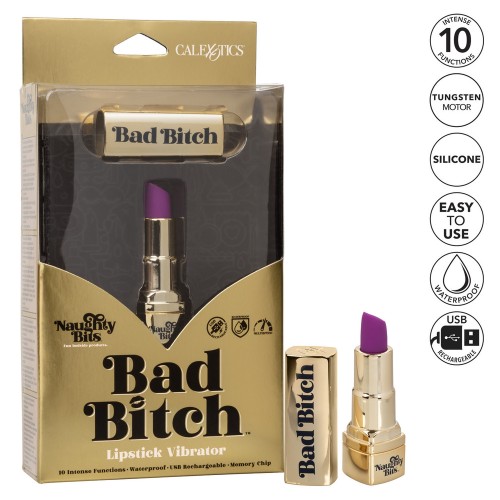 Vibrador de Labios Recargable Naughty Bits Bad Bitch