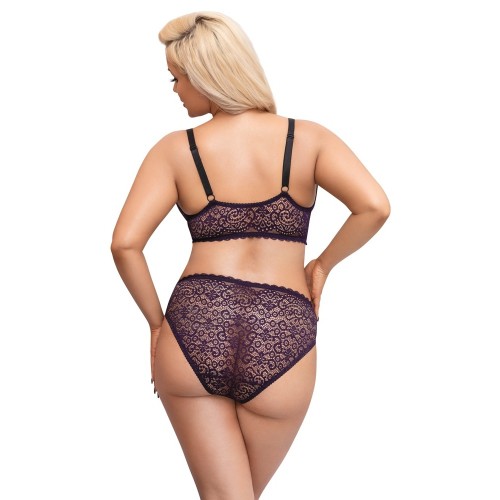 Cottelli Curves Lace Bralette and Briefs XXXL