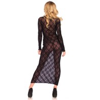 Vestido Largo de Manga Larga Leg Avenue para Comodidad Estilosa