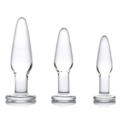 XR Dosha 3-Piece Glass Anal Plug Kit