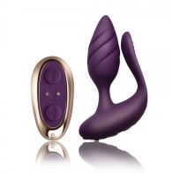 Rocks Off Cocktail Remote Control Couple's Vibe Purple - Couples Toy