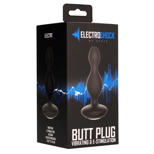 Plug Anal Vibrante de E-Stimulación para Placer Definitivo