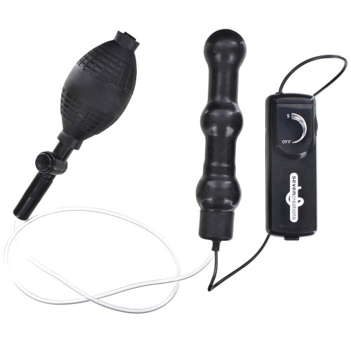 Zepplin Unisex Inflatable Vibrating Anal Wand for Thrilling Pleasure