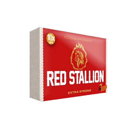 Cápsulas Extra Fuertes Red Stallion para Hombres