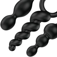 Satisfyer Booty Call Set of 3 Black Anal Plugs for Pleasure